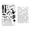 Hero Arts Stamp & Cut Set - Includes 21 Clear Stamps and 17 Metal Dies - Well Preserved